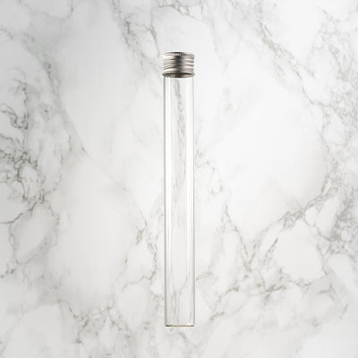 Tube en verre fond plat