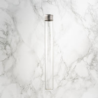 Tube en verre fond plat