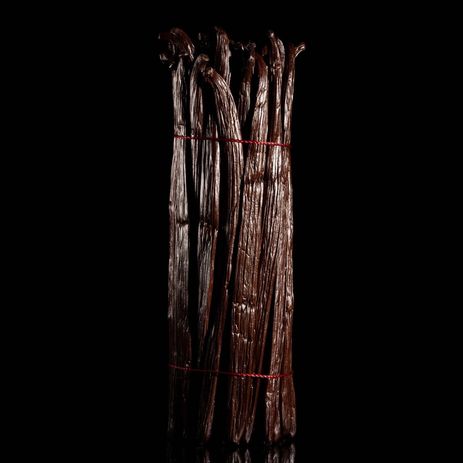 Bottillon de vanille de São Tomé, gousses souples sélectionnées par Paul.