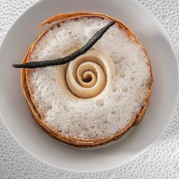 Millefeuille à l’assiette de Tarek Ahamada, Hôtel du Cap-Eden-Roc, à la vanille cribbiana du Guatemala